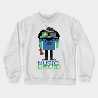 Android Music Man Crewneck Sweatshirt